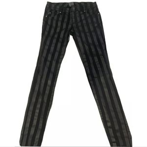 Tripp NYC black stripe skinny jeans